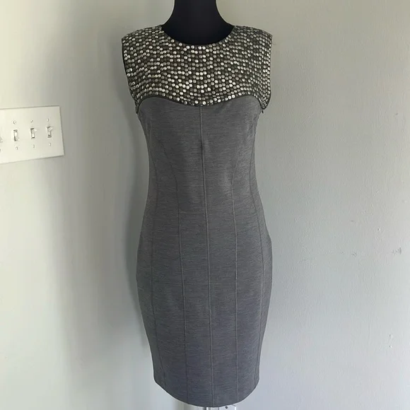 ted baker silver dress Ted Baker London | Dresses | Ted Baker London Silver Fitted Midi Dress With  Shoulder Detail